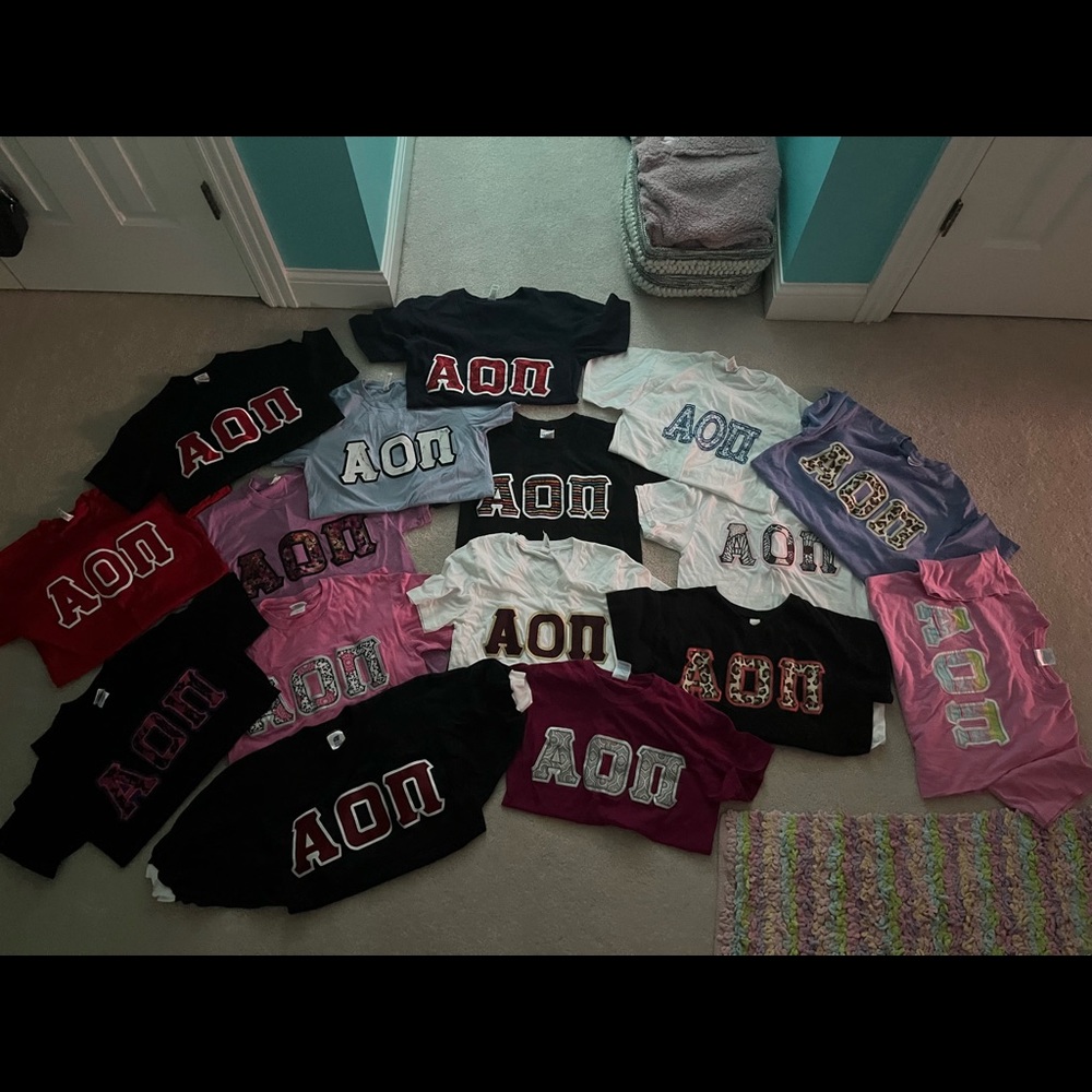 AOII stitched letter shirt bundle